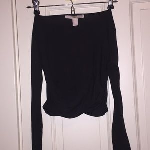 Long sleeve crop top